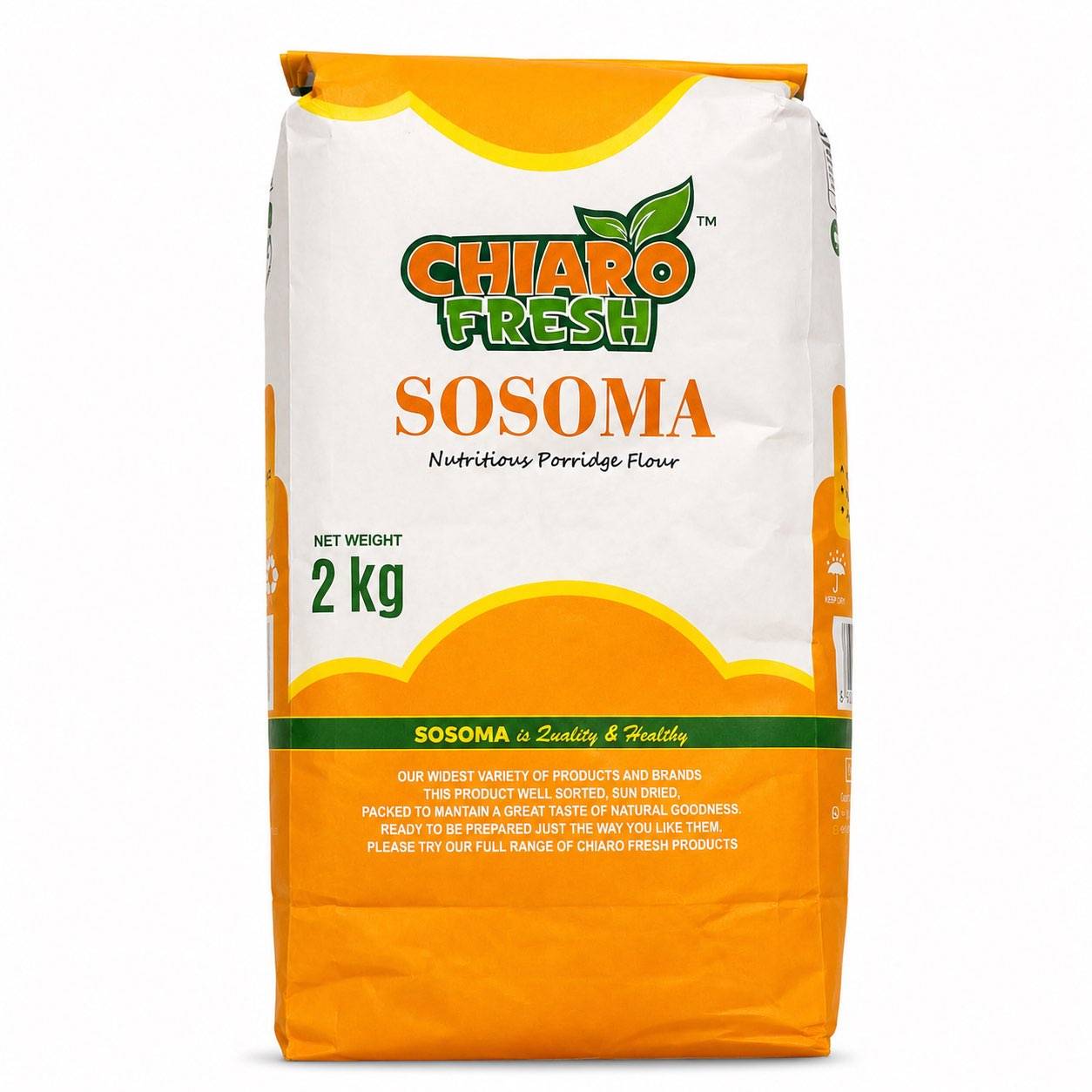 Chiaro Fresh Sosoma Flour 2kg - African rice & flour at Horseed Enterprises, Melbourne