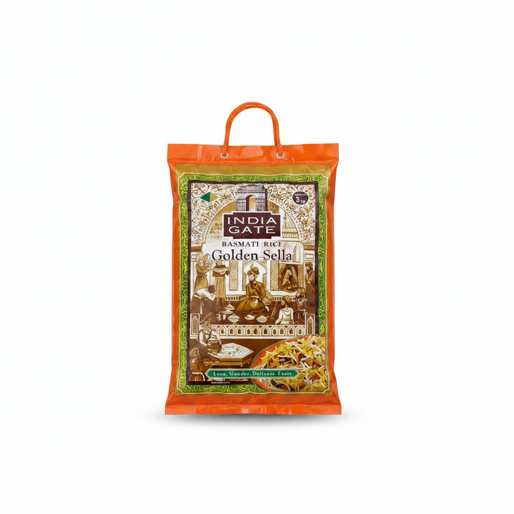 India Gate Basmati Rice Golden Sella 5kg - African rice & flour at Horseed Enterprises, Melbourne