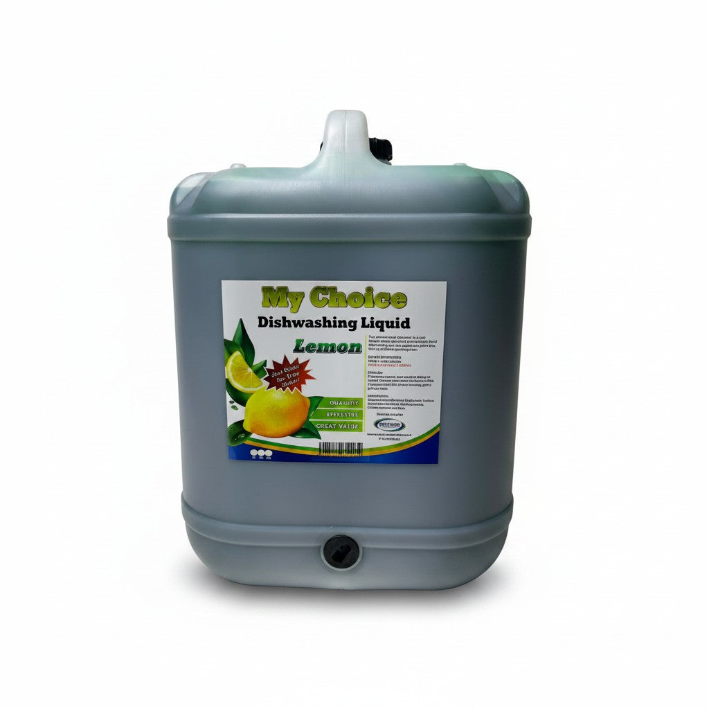 My Choice Dishwashing Liquid Lemon 20L - household at Horseed Enterprises, Melbourne