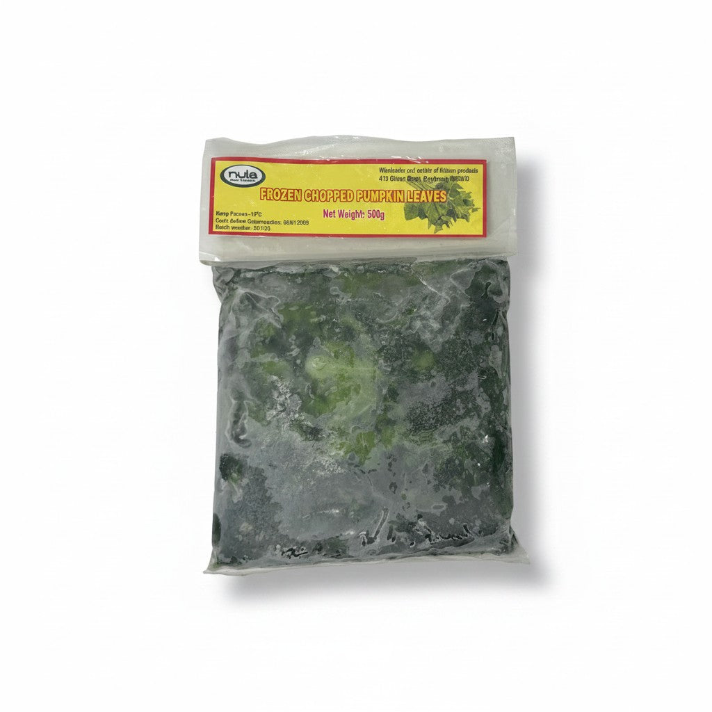 Nula Frozen Chopped Pumpkin Leaves 500g - frozen African & halal food at Horseed Enterprises, Melbourne