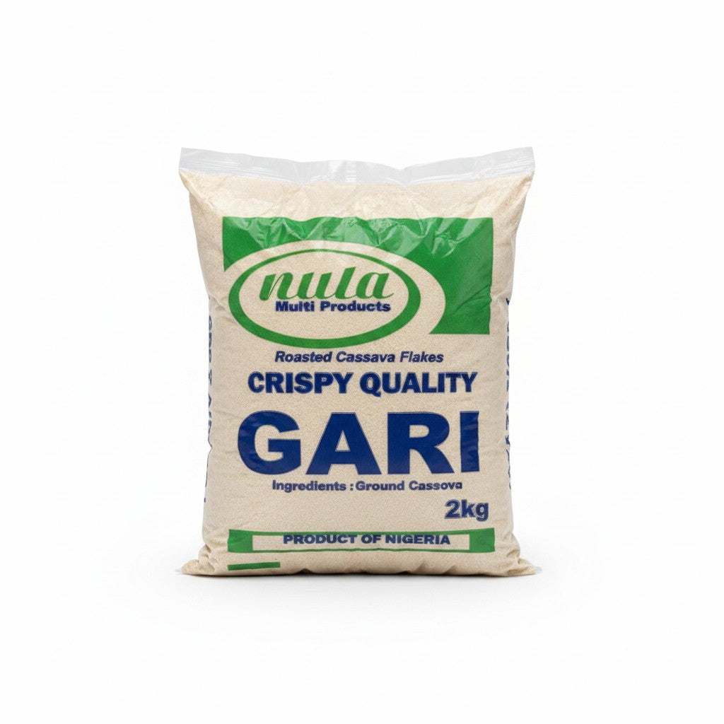 Roasted Cassava Flakes Crispy Quality Gari 2kg - African rice & flour at Horseed Enterprises, Melbourne