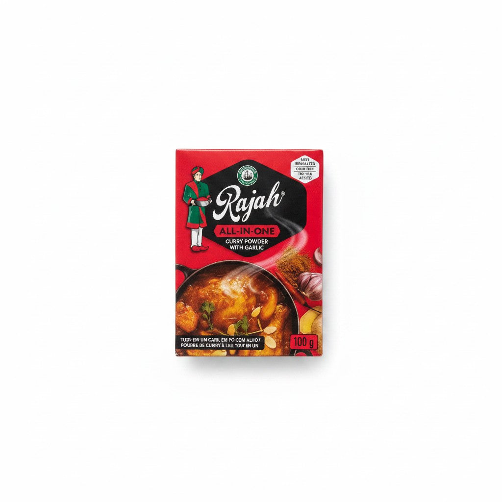 Rajah All-In-One Curry Powder with Garlic 100g - African spice & seasoning at Horseed Enterprises, Melbourne
