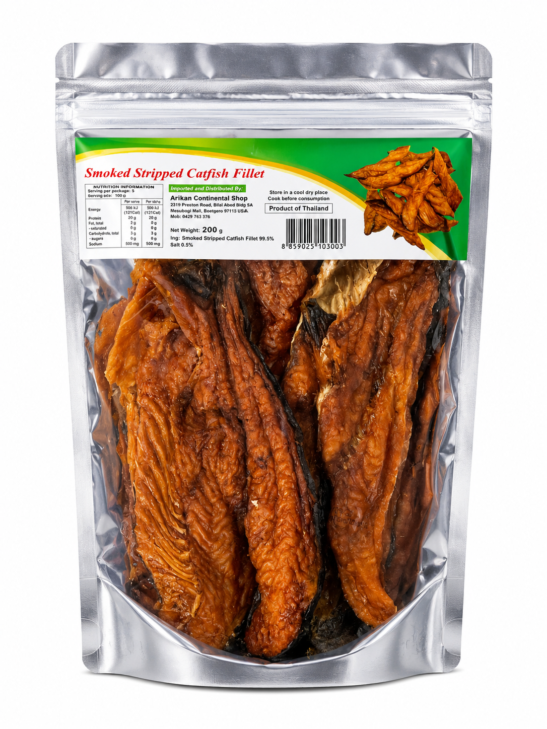 Smoked Striped Catfish Fillet - halal meat & fish at Horseed Enterprises, Melbourne