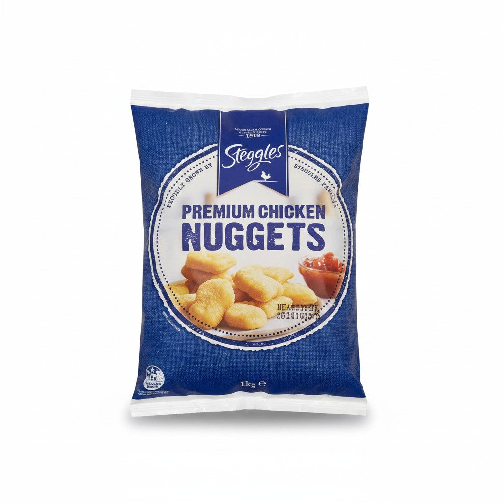 Steggles Premium Chicken Nuggets (Frozen) - frozen African & halal food at Horseed Enterprises, Melbourne