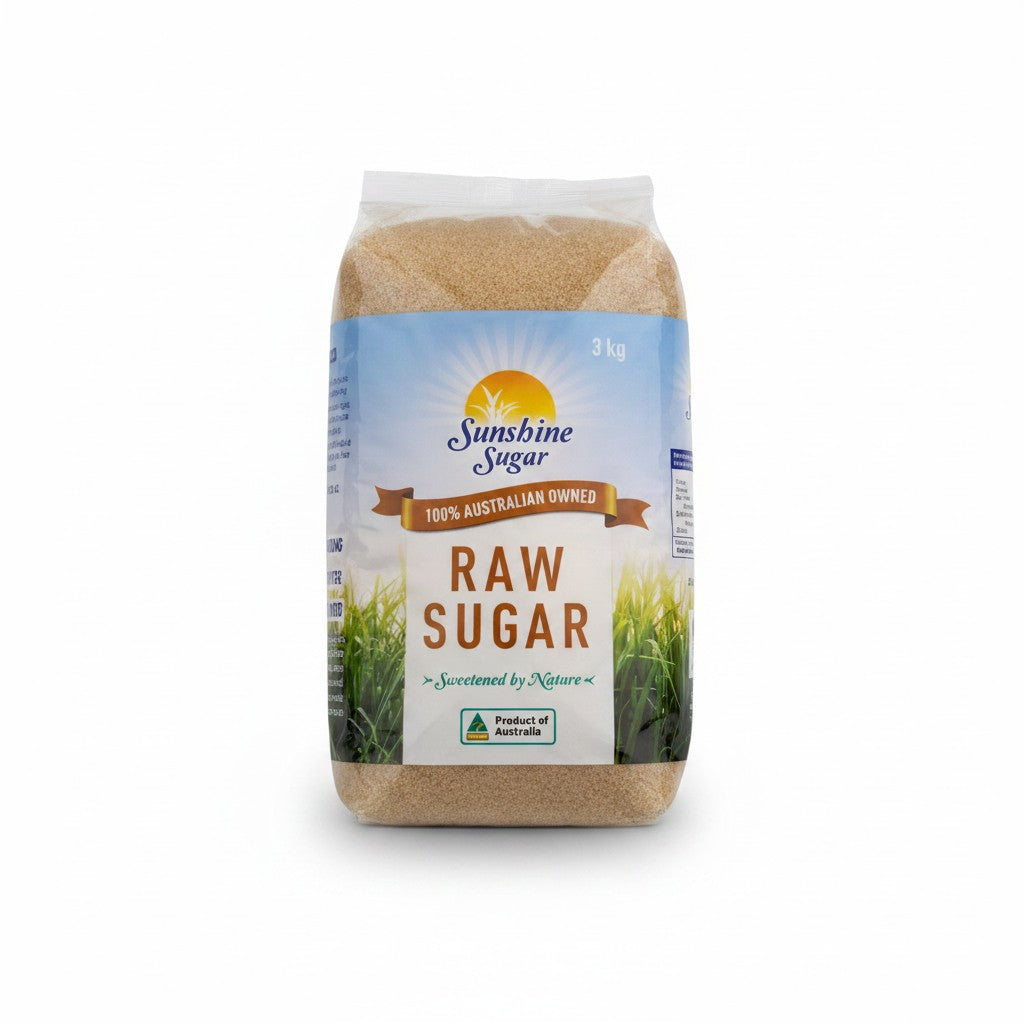 Sunshine Sugar Raw Sugar 3kg - African & halal grocery at Horseed Enterprises, Melbourne