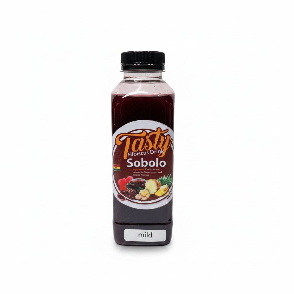 Tasty Hibiscus Drink Sobolo Mild (Bottle) - African drink at Horseed Enterprises, Melbourne